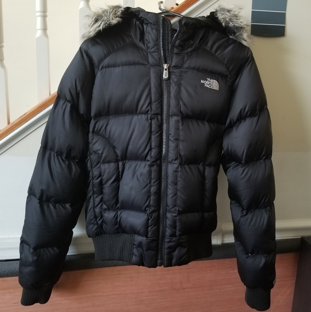The north face 550 puffer bomber jacket